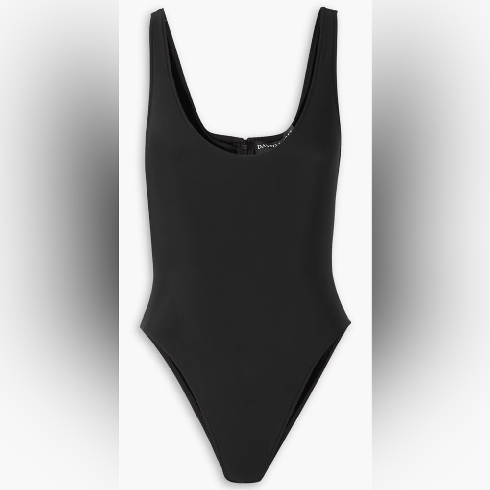 DAVID KOMA Black Jersey Bodysuit